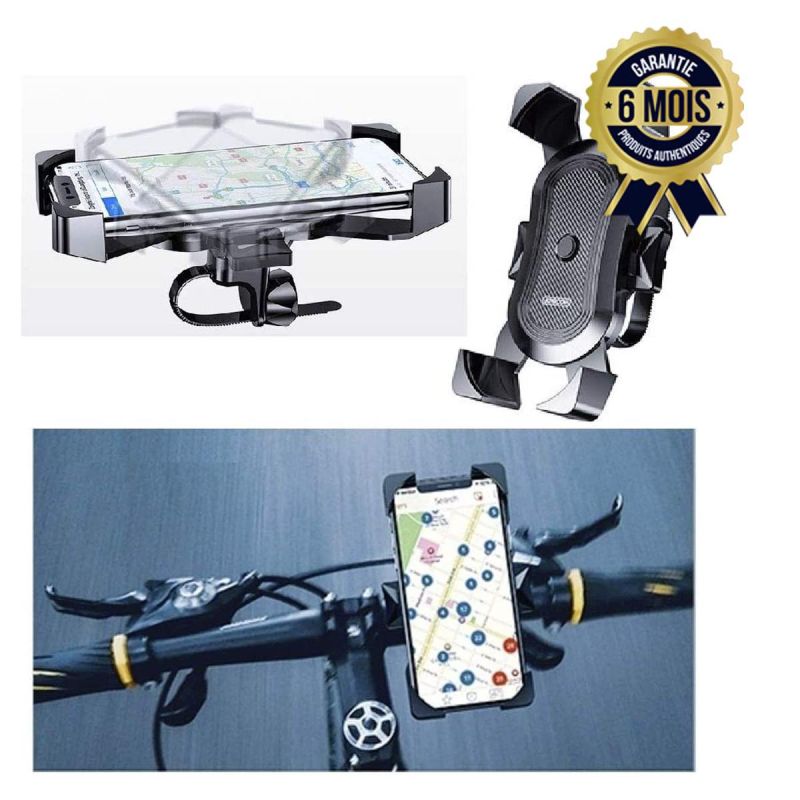 Support de guidon pour vélo et moto professionnel pivotant à 360° et automatique - noir - (Prix en fcfa) | Glotelho Cameroun
