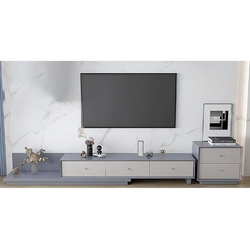 Table TV - HX23022 - 1.6m - Grise et beige | Glotelho Cameroun