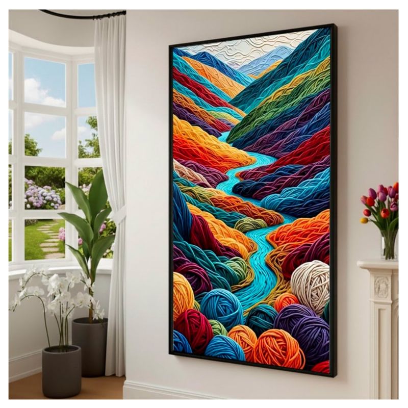 Tableau Decoratif - Paysage abstait 2 - Multicolore
