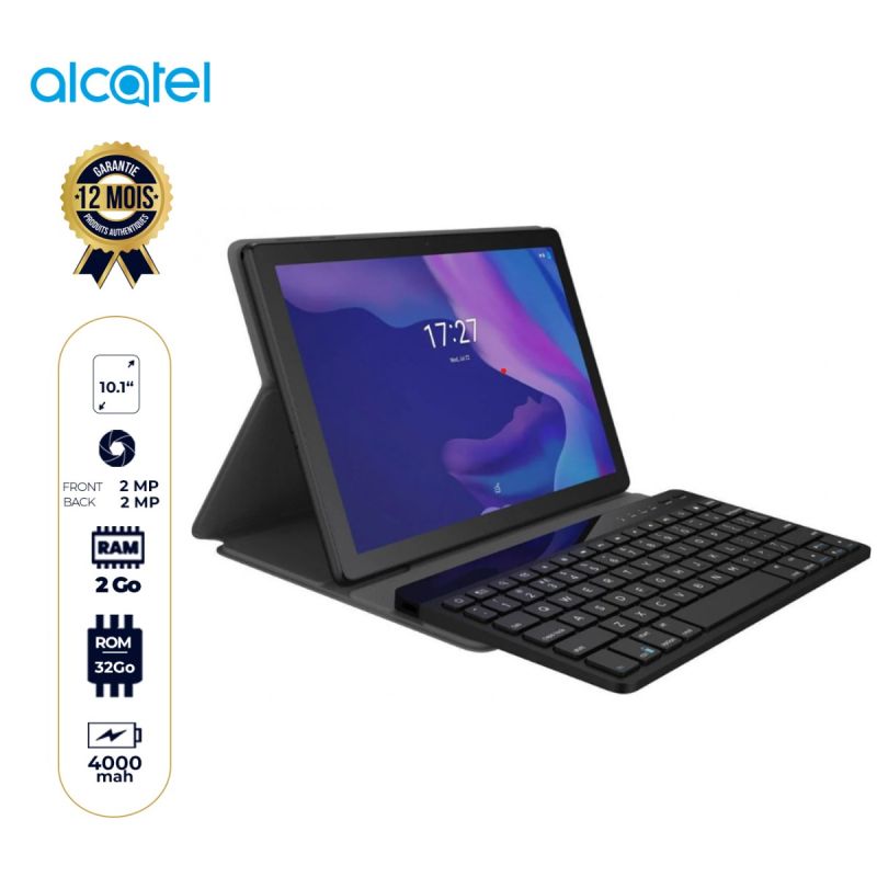 Tablette Alcatel 1T10 (8092) - 10.1" - 32 Go/2Go - WIFI - 2MP/2MP - 4000mAh - Garantie 12 Mois  - Avec Clavier | Glotelho Cameroun