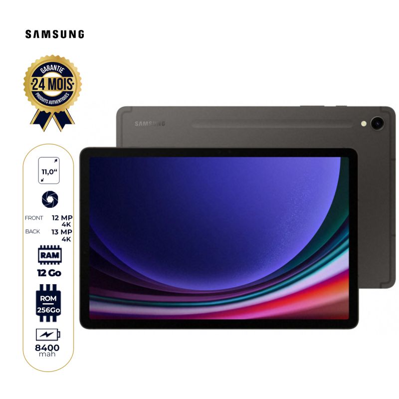 Tablette Samsung Galaxy Tab S9 prix Cameroun en fcfa chez Glotelho 
