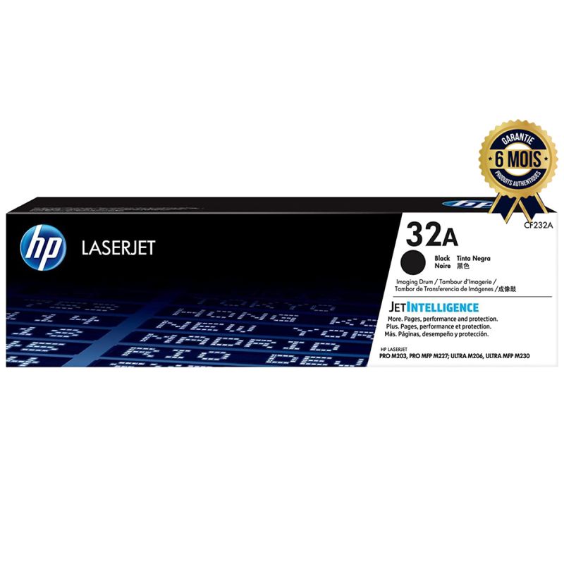Tambour d'imagerie - Noir -  HP 32A (CF232A) - Pour imprimantes HP LaserJet Pro M203/M227 - Garantie 6 mois