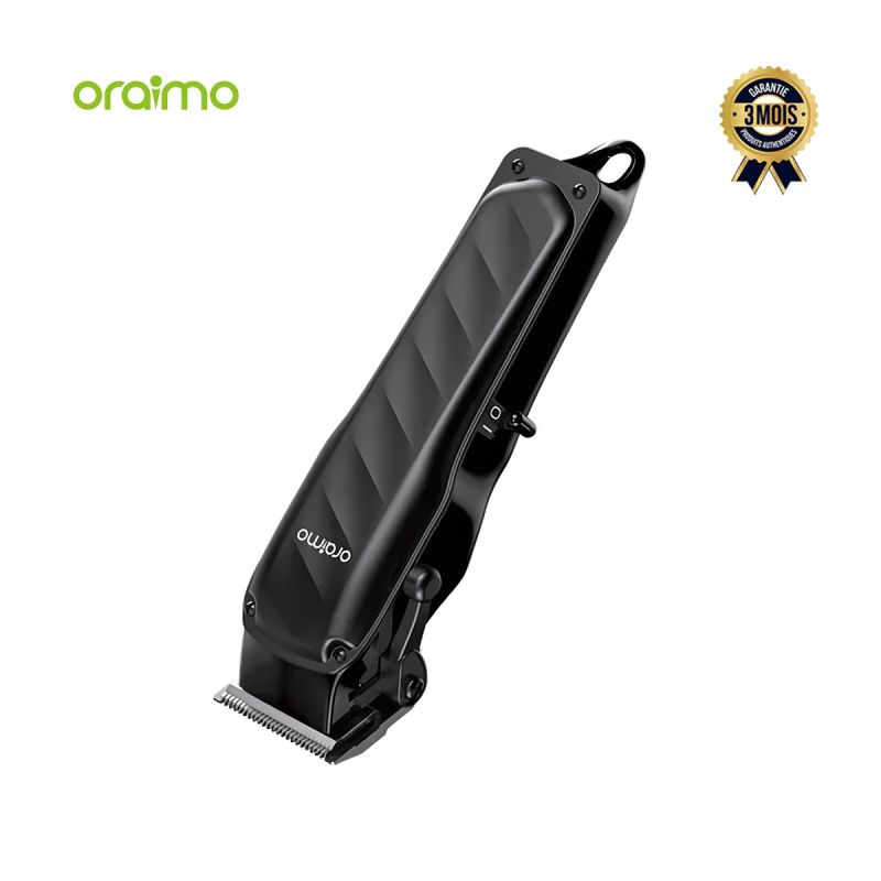 Tondeuse Oraimo EasyCut OCL‑230, noir, avec lames en acier inoxydable, garantie 3 mois, prix Cameroun. 