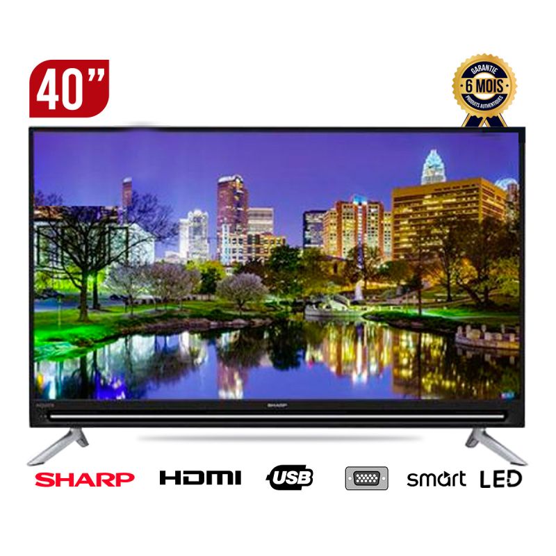 TV Smart SHARP 40 pouces - LC-40SA5500X - Full HD | Glotelho Cameroun