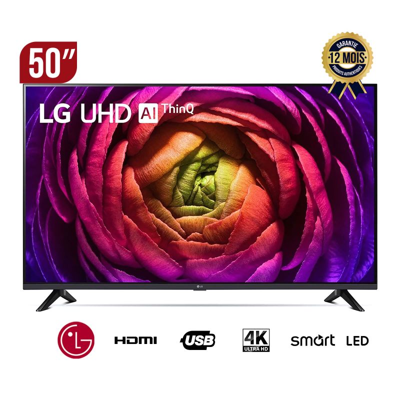 TV -SMART- LG - 50 Pouces - 50UR73006LA-4K - TV-SMART- 2023 | Glotelho Cameroun