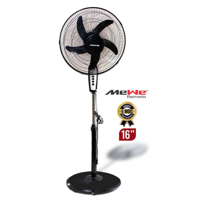 Ventilateur MEWE 16 pouces 40W Noir - prix Cameroun
