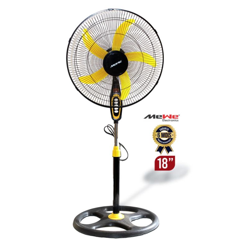 Ventilateur MEWE 18 pouces 55W Noir - prix Cameroun