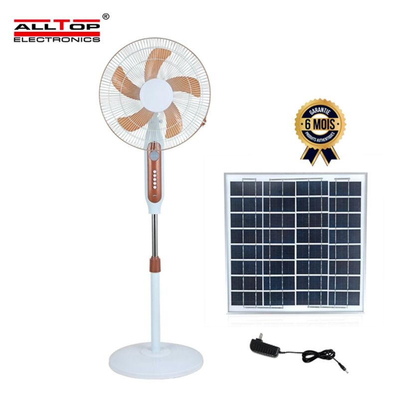 Ventilateur Solaire sur Pied prix en fcfa - Rechargeable - 16 pouces - ALLTOP DQ1804B18-01 - Garantie 6 Mois | Glotelho Cameroun