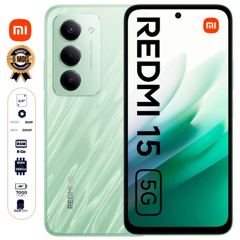 Xiaomi Redmi 15 5G Seconde main au prix Cameroun