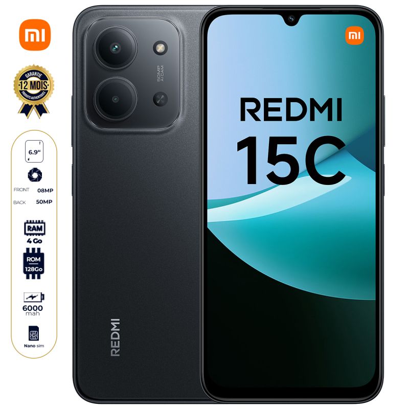 Xiaomi Redmi 15C  au prix Cameroun