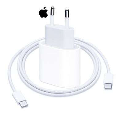 Boitier apple 20 Watts + câble de chargement Apple ubs-c vers usb-c | Glotelho Cameroun