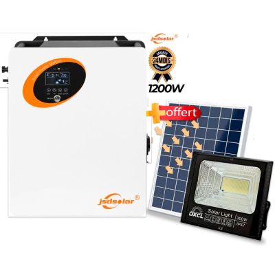 Générateur solaire - JSDSOLAR - XHP12K15 - 1.5 KWh + Projecteur LED 300W -  JSDsolar DXCL SSL300W  offert