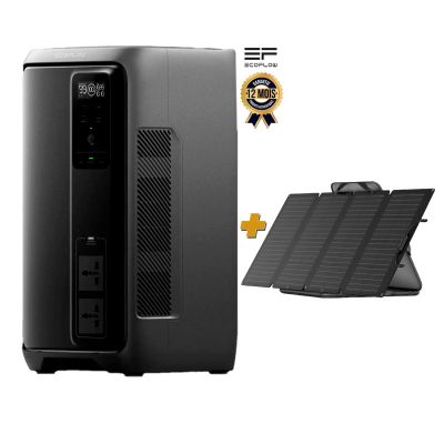 Générateur solaire portable EcoFlow Delta 3 2000 Air 1920Wh + Panneau solaire portable EcoFlow 400 W