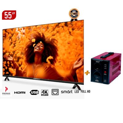Pack TV Smart - Premax - PM55UHD4KBT - 55
