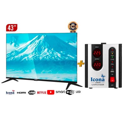Pack TV Smart - Icona - 43" LED