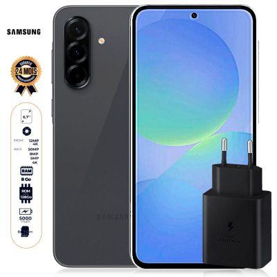 Samsung Galaxy A36 5G - 128 Go - 8Go RAM + Boitier Samsung Type-C 45W