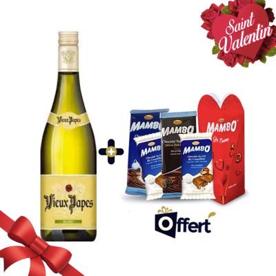 Old Popes - White Wine - 75cl - 11% Alc + The Chocolate Box | Glotelho Cameroon
