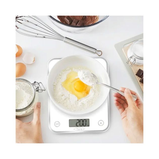 Kabalo Acier Inoxydable Numérique Balance De Cuisine, Pour Les Ménages, La Cuisson, La Pesée. 5 Kg Capacité 5000g / 1g, Piles Comprises! Conception