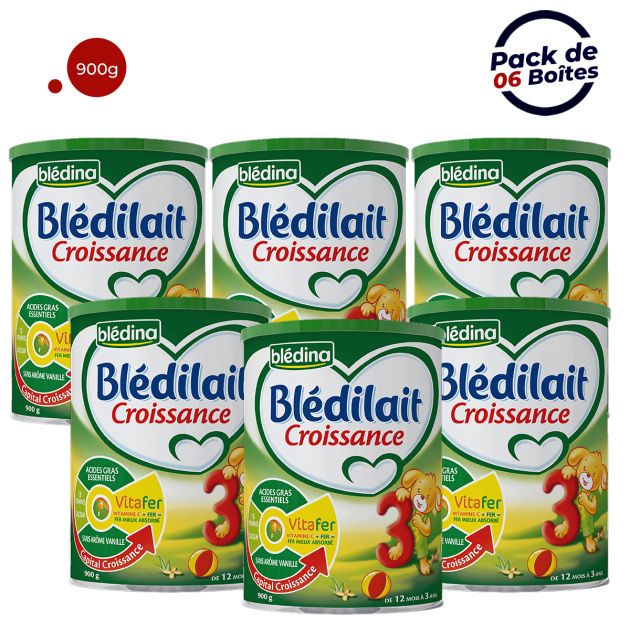 Carton De 6 Boites Bl dilait Croissance 900G Glotelho Cameroun carton-de-6-boites-bl-dilait-croissance-900g-glotelho-cameroun