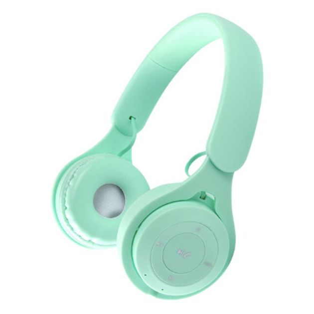 Casque audio bluetooth sans fil réduction de bruit pour gaming bleu