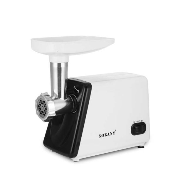 Hachoir électrique Sokany 800W 3L Multifonction Inox Argenté - Neuf, Modèle LB-56009