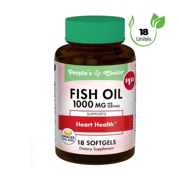 Oméga-3 Huile De Poisson 1000 Mg - 100 à 1000 Gélules - Soutien Cœur, Cerveau, Articulations
