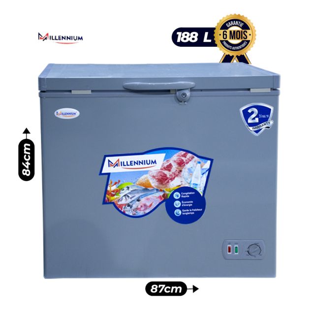 Congélateur Coffre Un Battant MILLENNIUM - 188 Litres - CF-298SLV - No ...