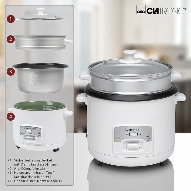 Tristar Rijstkoker Wit 0.6ltr Rk-6117 | Amazing Oriental