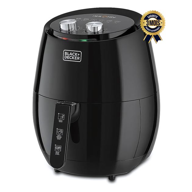 Friteuse à Air CRUX 3.5L Manuelle - Pré-chauffage Rapide, Cuisson Sans Huile, Panier Lave-vaisselle, 1400W