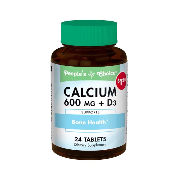 Complément alimentaire - People's Choice - Comprimés de Calcium 600 mg ...