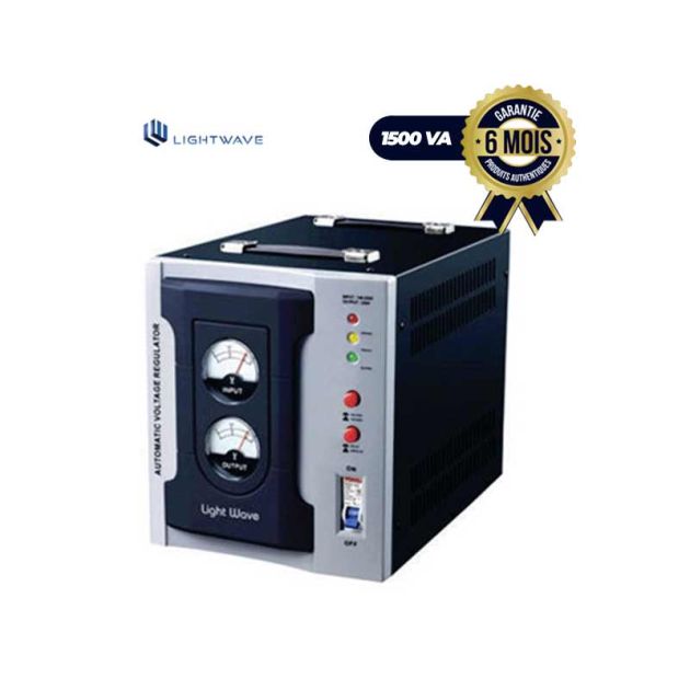 R gulateur De Tension Analogique LIGHTWAVE AVRC1500VA Noir r-gulateur-de-tension-analogique-lightwave-avrc1500va-noir