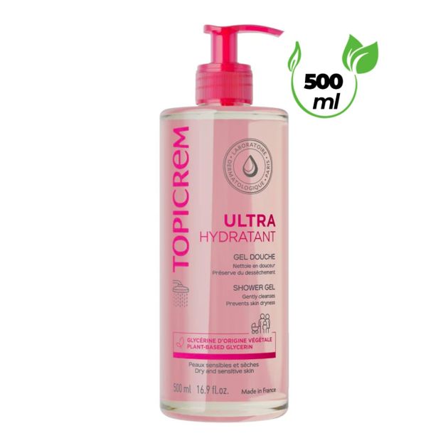 Gel de douche Topicrem Da Peau sèche Nettoyant 500 ml