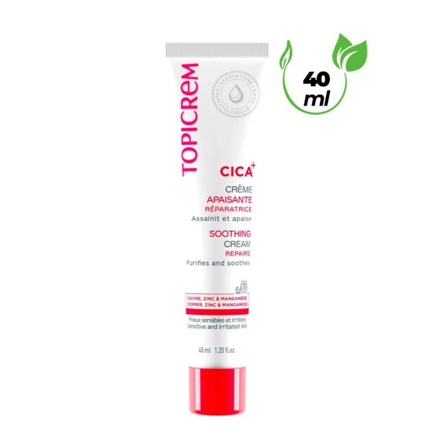 Topicrem CICA+ - Crème apaisante réparatrice - 40 ml | Glotelho Cameroun