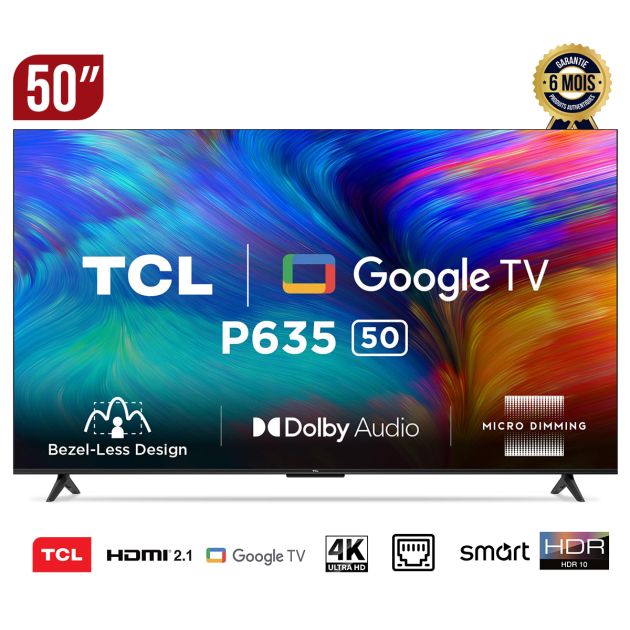 TV Smart TCL 50 Pouces 50V6B 4K Google Assistant Chromecast TV Smart TCL 50 Pouces 50V6B 4K Google Assistant Chromecast