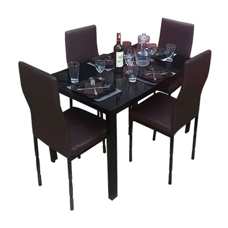 Salle a manger 4 places cuir - Démontable et durable