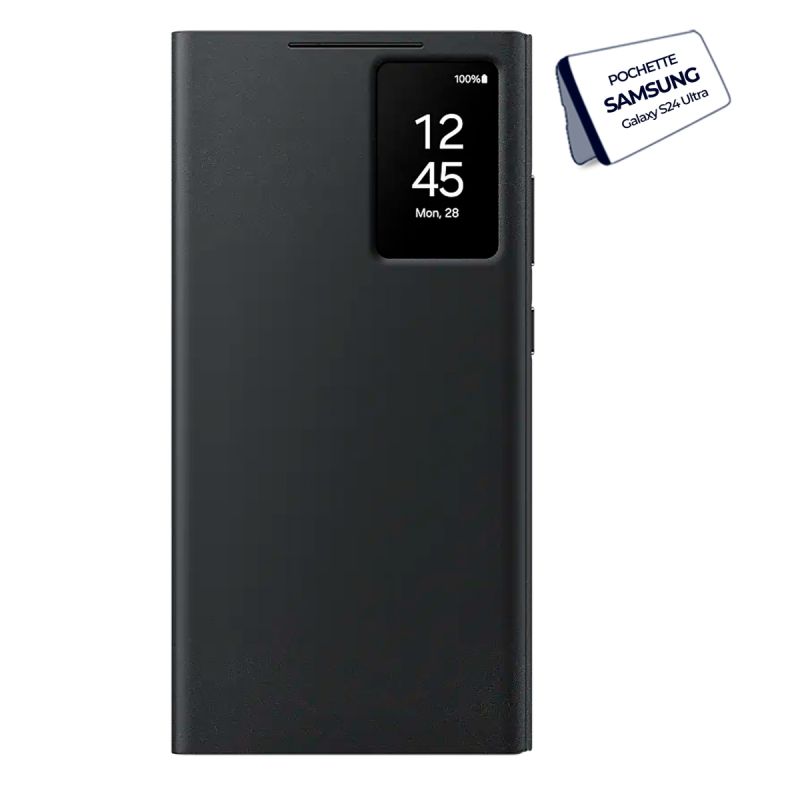 Étui Smart View wallet case - avec porte-carte pour Galaxy S24 Ultra | Glotelho Cameroun