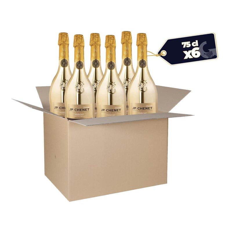 Carton de 6 Bouteilles de Vin Mousseux JP CHENET Divine Muscat Gold - 75cl| Glotelho Cameroun