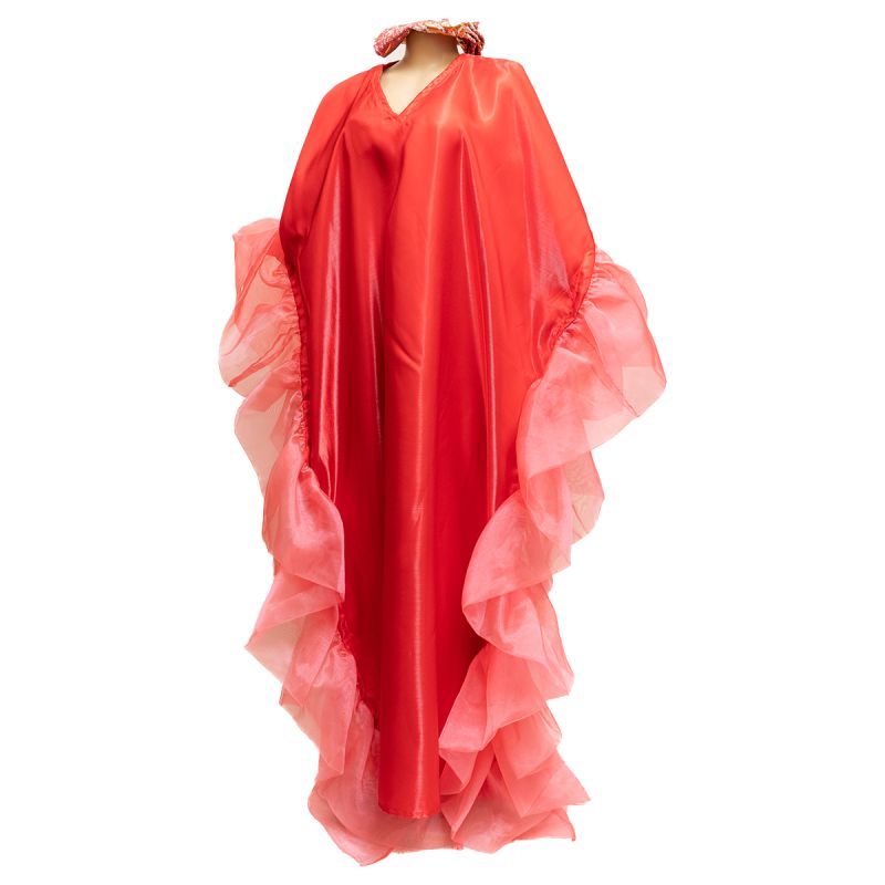 Tunique Africaine Abena en Mikado Brillant & Organza 