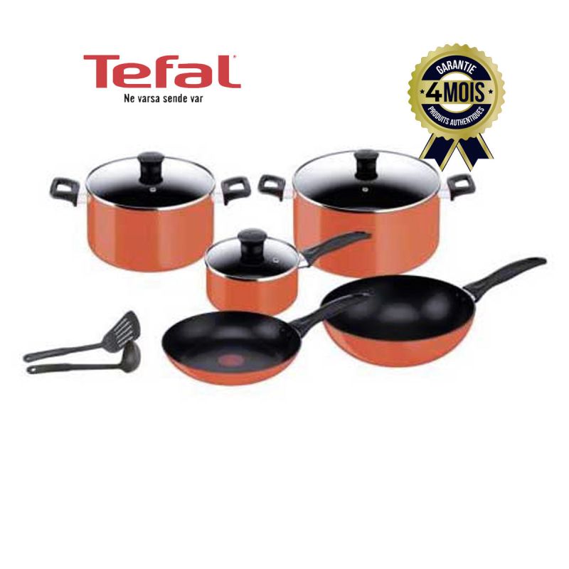 Batterie de cuisine anti-adhesif 10 pcs - Simply chef - TEFAL - B092SA85 - 4 mois  - (Prix en fcfa) | Glotelho Cameroun