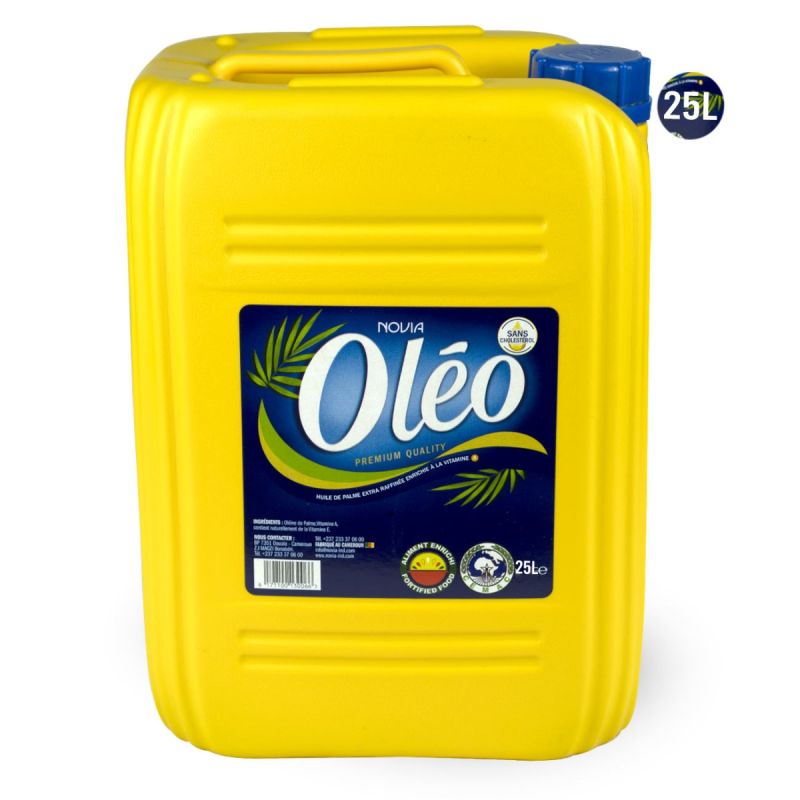 Bidon d'huile rafinée - Oléo - 25 Litres