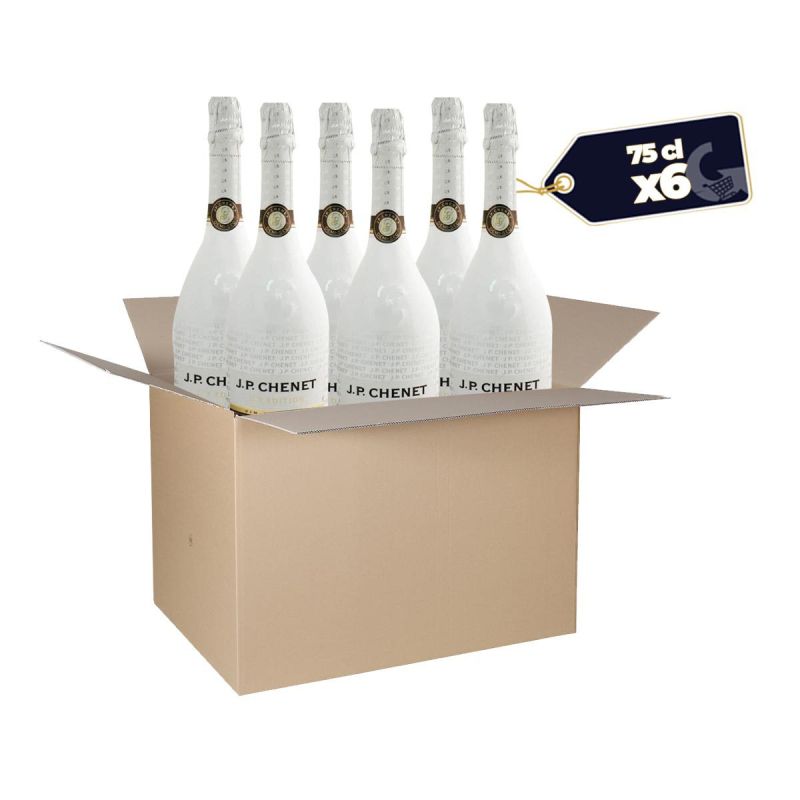 Carton de 6 Bouteilles de vin mousseux JP Chenet ice blanc - 75cl 
