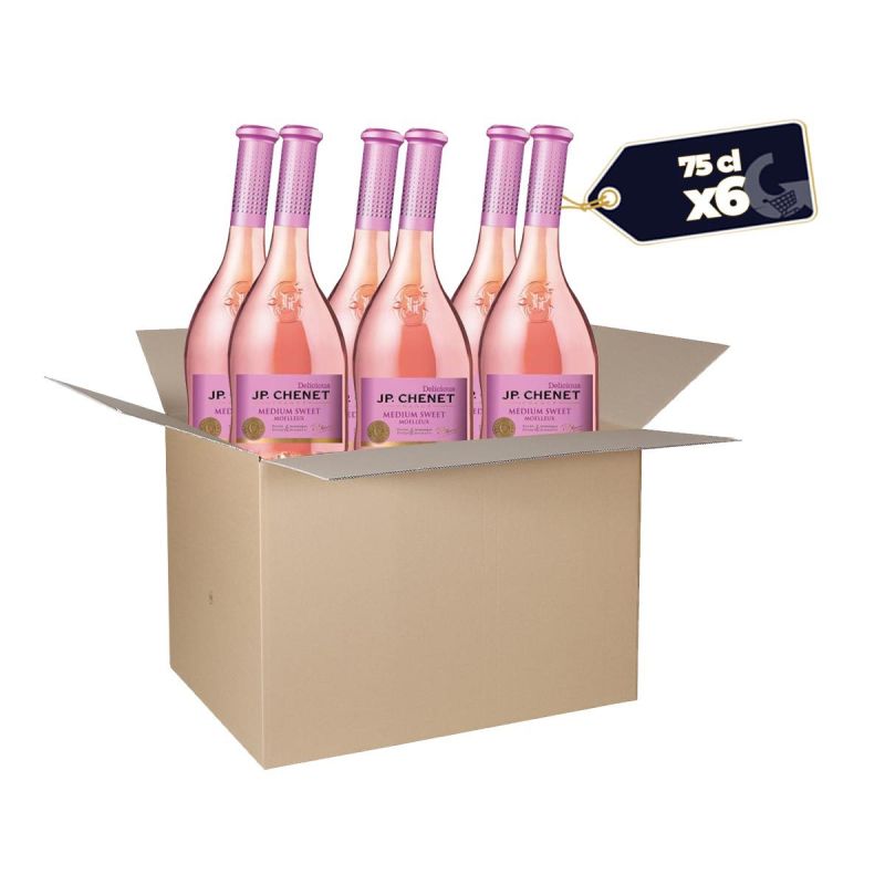 Carton de 6 Bouteilles de JP CHENET Rosé Moelleux - 75cl 