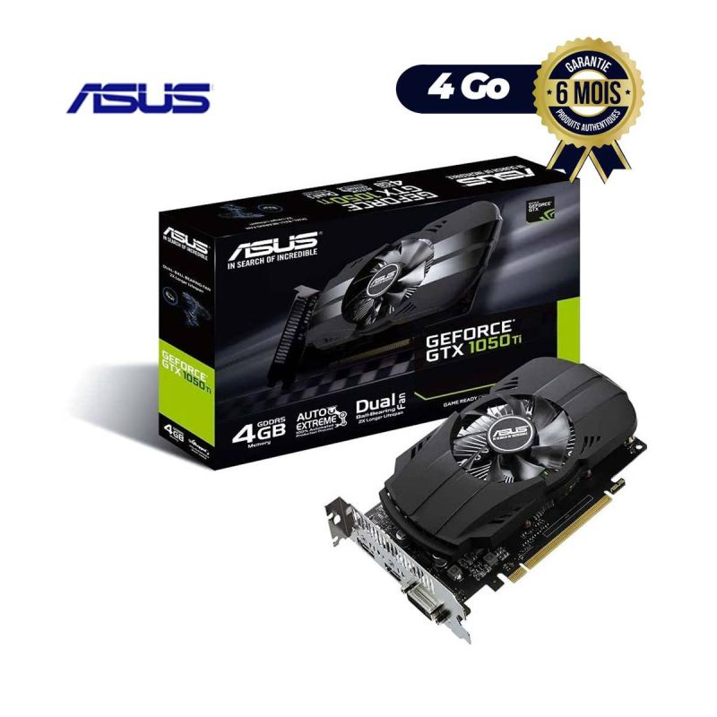 Carte graphique PCI-Expres  Asus GeForce GTX 1050 Ti PH 4 Go - (Prix en fcfa) | Glotelho Cameroun