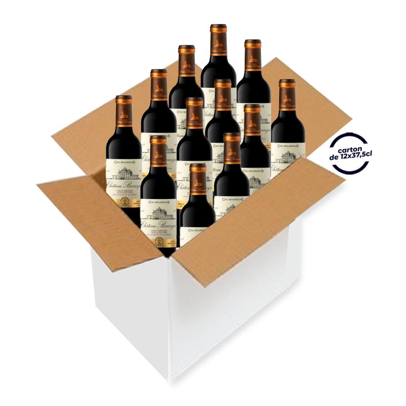Carton de 12 bouteilles de Vin Rouge - CHÂTEAU BARREYRES - 37,5 CL