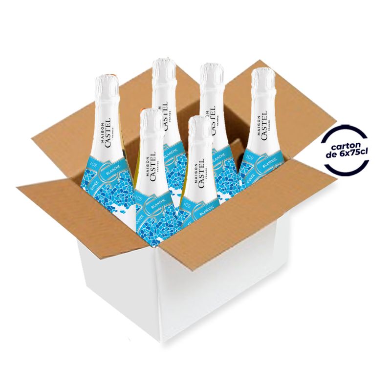Carton de 6 bouteilles de Vin Blanc - Maison Castel - ICE - CUVÉE BLANCHE - 75 cl