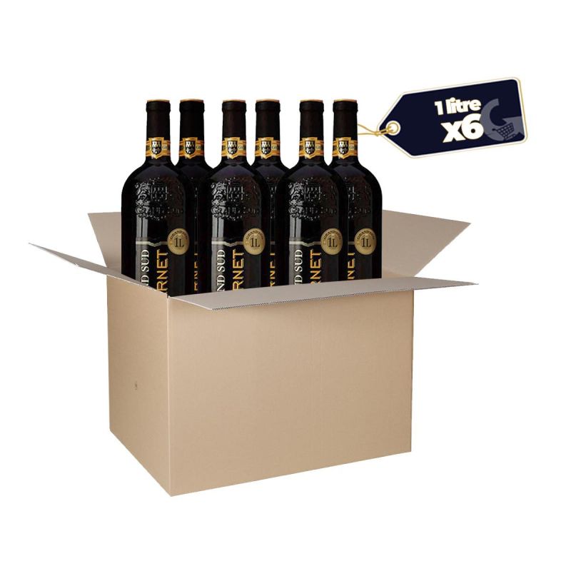 Carton de 6 Bouteilles de Vin Rouge Cabernet Grand Sud - 1L | Glotelho Cameroun