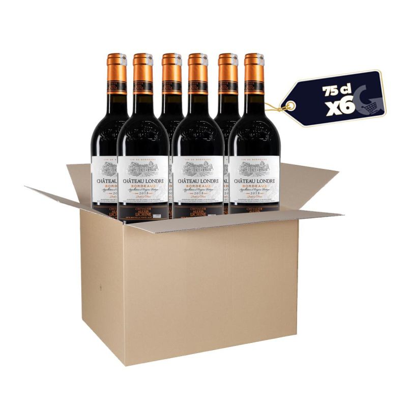 Carton de 6 Bouteilles de Vin Rouge Chateau Londre - 75cl  | Glotelho Cameroun