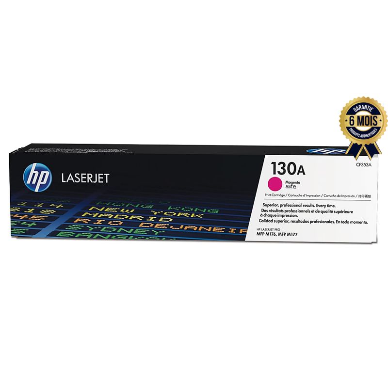 Cartouche de toner Magenta d'origine - HP LaserJet 130A (CF353AB) - 6 Mois