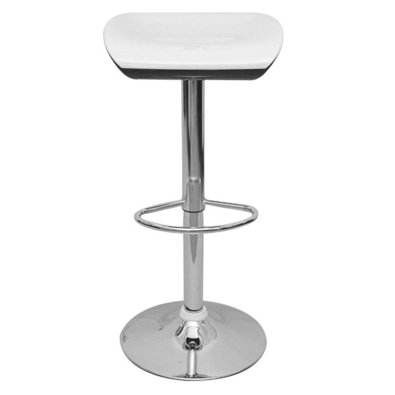 Chaise de bar – ES19633 - Blanc/Argent | Glotelho Cameroun