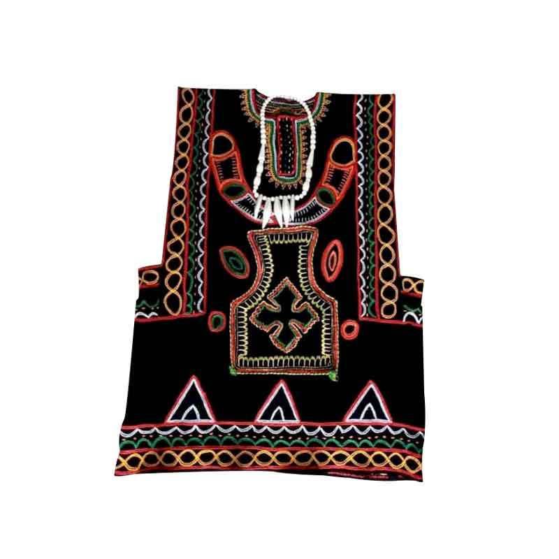 Chemise Démembré Broder en TOHGU - Noir avec Corne et étoile - M,XL et XXL